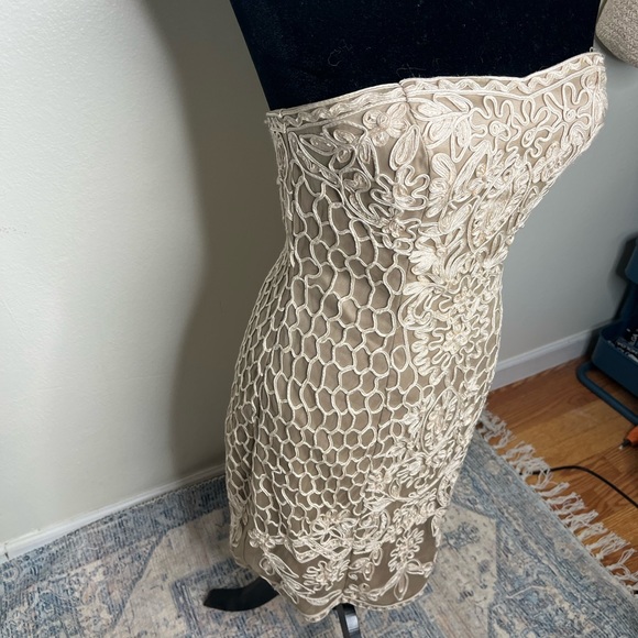 Sue Wong Strapless Embroidered Cocktail Dress - Picture 7 of 9